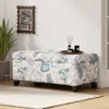 Streamdale Furniture Streamdale Floral Ottoman With Soft-close, Storage & Footrest
