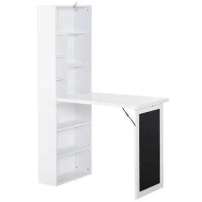 Streamdale Furniture Streamdale Fold-out Wall Desk With Blackboard And Shelf