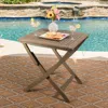 Streamdale Furniture Streamdale Foldable Acacia Wood Patio Table For Compact Outdoor Relaxation In Multi