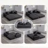 Streamdale Furniture Streamdale Foldable & Compressible Sofa With Metal Frame For Small Spaces