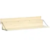 Streamdale Furniture Streamdale Foldable Spruce Wood Railing Bar & Table