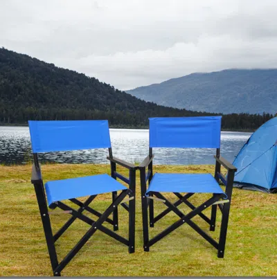 Streamdale Furniture Streamdale Folding Chair Wooden Director Chair Canvas Folding Chair Folding