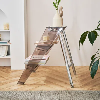 Streamdale Furniture Streamdale Folding Ladder Stool - Brown, Multi-functional, Anti-slip