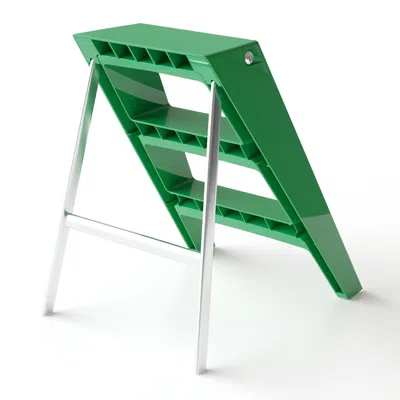 Streamdale Furniture Streamdale Folding Ladder Stool - Green, Multi-functional, Anti-slip