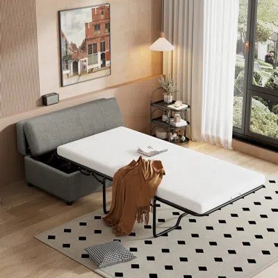 Streamdale Furniture Streamdale Folding Ottoman Sleeper Bed - Twin