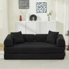 Streamdale Furniture Streamdale Folding Sofa Bed 78.5" Convertible Couch With Pillows In Black