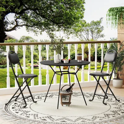 Streamdale Furniture Streamdale Folding Stool With Back, Cushioned, Portable (arrives 2025/6/30)