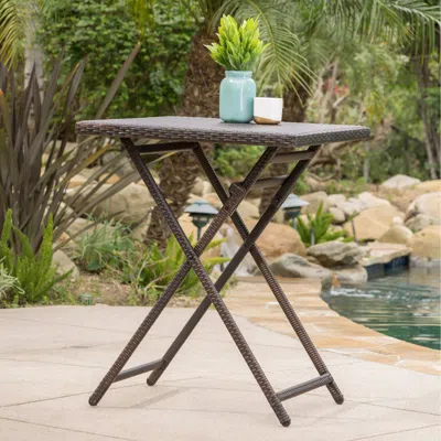 Streamdale Furniture Streamdale Folding Wicker Outdoor Bar Table