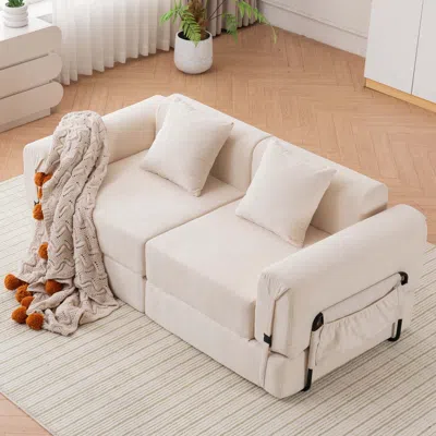 Streamdale Furniture Streamdale Free Combination Sofa, Reclining, Ultra-comfortable Double Modular Sofa, Beige
