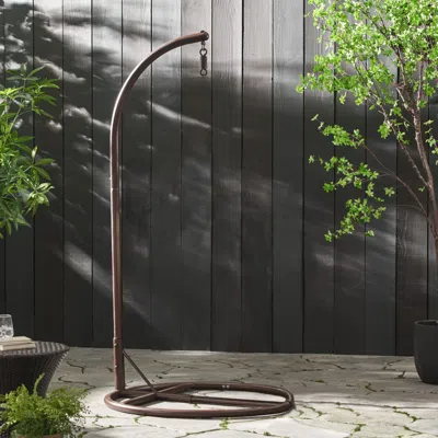 Streamdale Furniture Streamdale Free-standing Iron Hammock Chair Stand For Indoor-outdoor Use