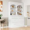 Streamdale Furniture Streamdale Freestanding Kitchen Pantry With Faux Marble Top (set Of 2)