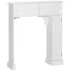 Streamdale Furniture Streamdale Freestanding Over-toilet Bathroom Cabinet With Adjustable Shelves