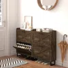 Streamdale Furniture Streamdale Freestanding Shoe Cabinet With Flip Drawers