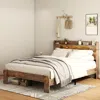 Streamdale Furniture Streamdale Full Bed Frame With Led Headboard, Usb Ports & Storage