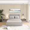 Streamdale Furniture Streamdale Full Bed Frame With Storage Drawers And Wingback Headboard
