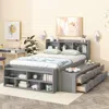 Streamdale Furniture Streamdale Full Bed With Bookcase Headboard
