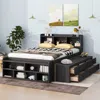 Streamdale Furniture Streamdale Full Bed With Bookcase Headboard