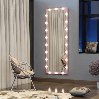 Streamdale Furniture Streamdale Full Length Hollywood Mirror With Lights & Touch Control