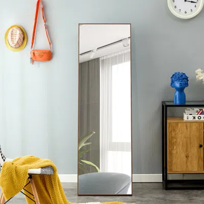 Streamdale Furniture Streamdale Full-length Wood Frame Mirror
