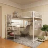 Streamdale Furniture Streamdale Full Loft Metal Bed With Charging And Lighting