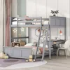 Streamdale Furniture Streamdale Full Over Full Bunk Bed With Desk