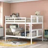 Streamdale Furniture Streamdale Full Over Full Bunk Bed With Ladder For Bedroom, Guest Room Furniture In White