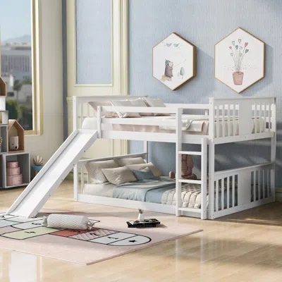 Streamdale Furniture Streamdale Full Over Full Bunk Bed With Ladder With Slide