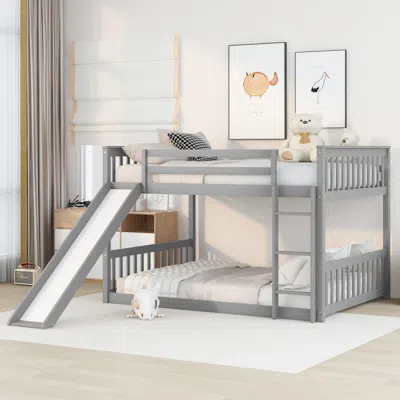 Streamdale Furniture Streamdale Full Over Full Bunk Bed With Slide Ii