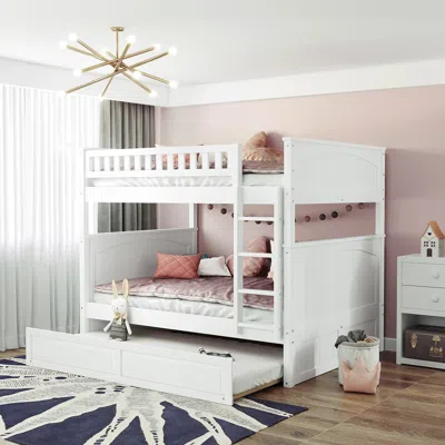 Streamdale Furniture Streamdale Full Over Full Bunk Bed With Twin Size Trundle