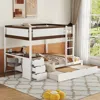 Streamdale Furniture Streamdale Full Over Full Bunk Bed With Twin Size Trundle