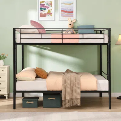 Streamdale Furniture Streamdale Full Over Full Metal Bunk Bed, No Box Spring Needed, Easy Assemble