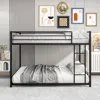 Streamdale Furniture Streamdale Full Over Full Metal Bunk Bed With Guard Rails