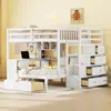 Streamdale Furniture Streamdale Full Over Twin Bunk Bed With Desk