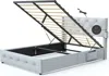 Streamdale Furniture Streamdale Full Size Bed Frame With Gas Lift Storage Bed With Modern Wingback Headboard
