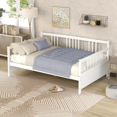 Streamdale Furniture Streamdale Full Size Daybed With Support Legs In White