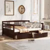 Streamdale Furniture Streamdale Full Size Daybed Wood Bed With Two Drawers