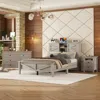 Streamdale Furniture Streamdale Full Size Farmhouse Bedroom Set With Storage