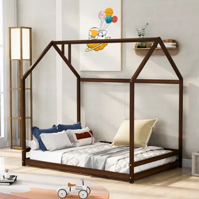 Streamdale Furniture Streamdale Full Size House Bed Wood Bed