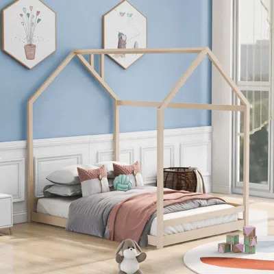 Streamdale Furniture Streamdale Full Size House Bed Wood Bed
