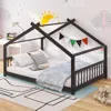Streamdale Furniture Streamdale Full Size House Bed Wood Bed