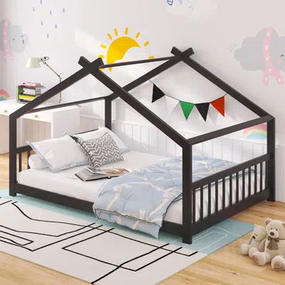 Streamdale Furniture Streamdale Full Size House Bed Wood Bed