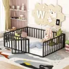 Streamdale Furniture Streamdale Full Size Metal Floor Bed Frame With Fence And Door