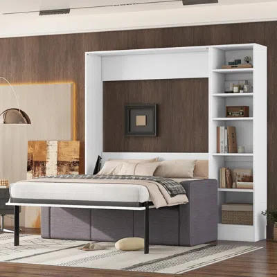 Streamdale Furniture Streamdale Full Size Murphy Bed Wall Bed With Sofa
