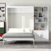 Streamdale Furniture Streamdale Full Size Murphy Bed With Multiple Storage Shelves And A Cabinet