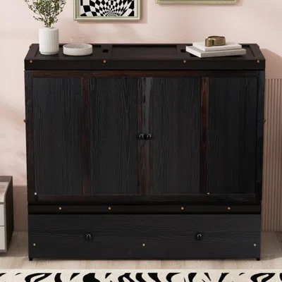 Streamdale Furniture Streamdale Full Size Murphy Bed With Usb Port And A Large Drawer