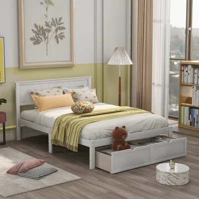 Streamdale Furniture Streamdale Full Size Platform Bed With Under-bed Drawers