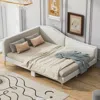Streamdale Furniture Streamdale Full Size Upholstered Daybed With Headboard And Armrest