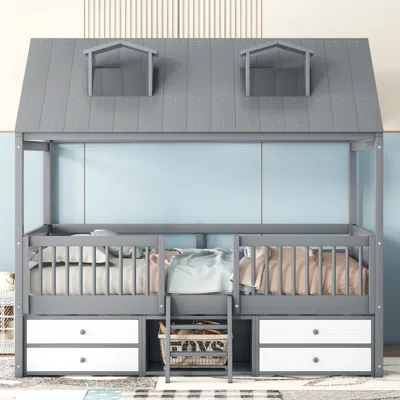 Streamdale Furniture Streamdale Full Size Wood Bed House Bed Frame