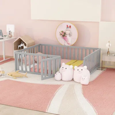 Streamdale Furniture Streamdale Full Size Wood Daybed Frame With Fence