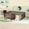 Streamdale Furniture Streamdale Full Size Wood Daybed Frame With Fence